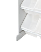 Étagère avec 9 bacs de rangement 78 cm Gris