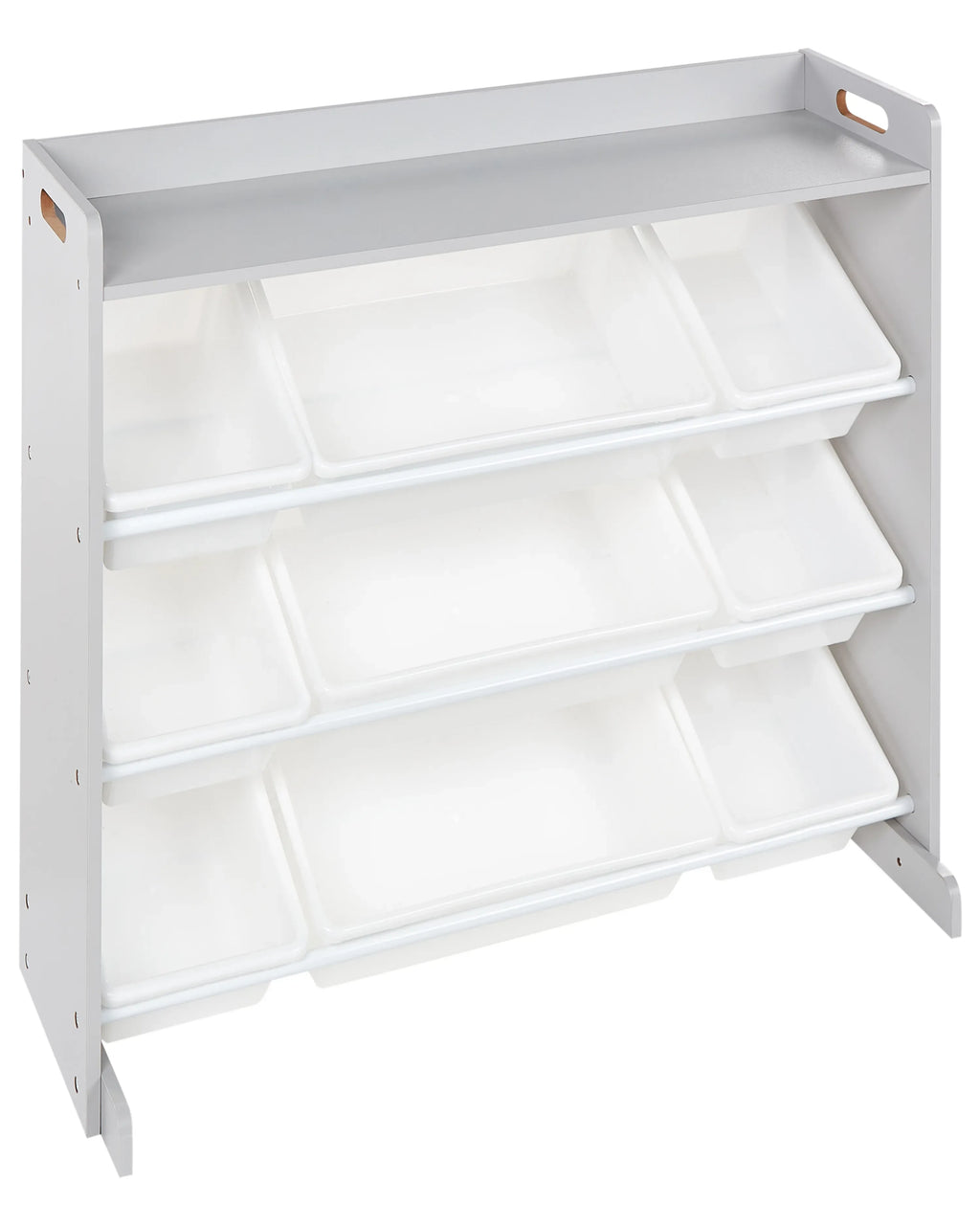 Étagère avec 9 bacs de rangement 78 cm Gris