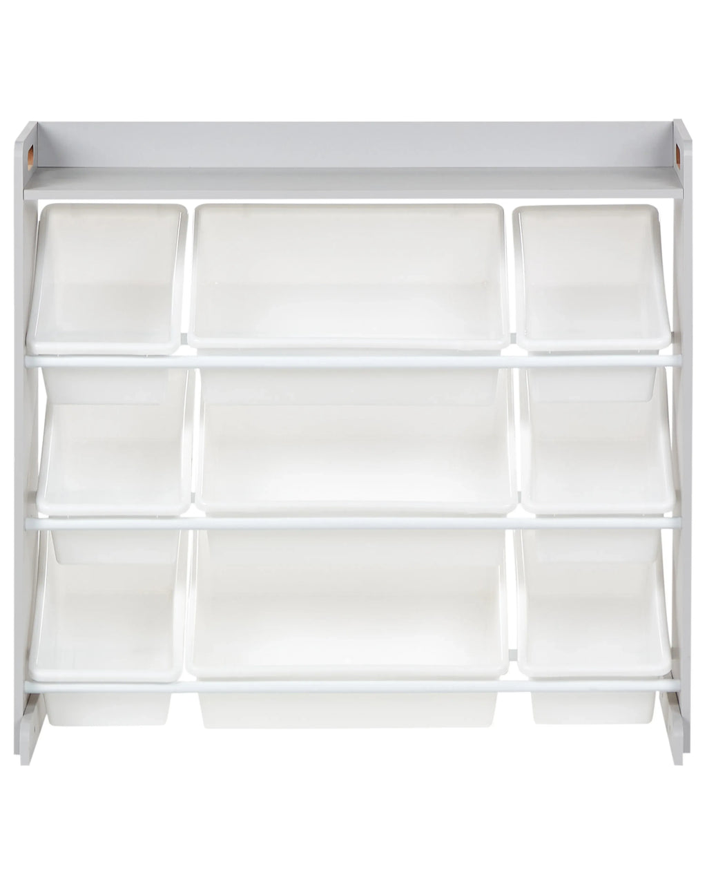 Étagère avec 9 bacs de rangement 78 cm Gris