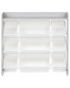 Étagère avec 9 bacs de rangement 78 cm Gris