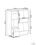 Meuble à 3 étagères 93 cm Blanc