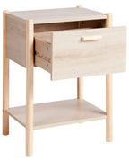 Table de chevet 1 tiroir Marron clair