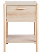 Table de chevet 1 tiroir Marron clair