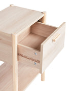 Table de chevet 1 tiroir Marron clair