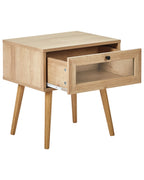 Table de chevet 1 tiroir Marron clair 48x51