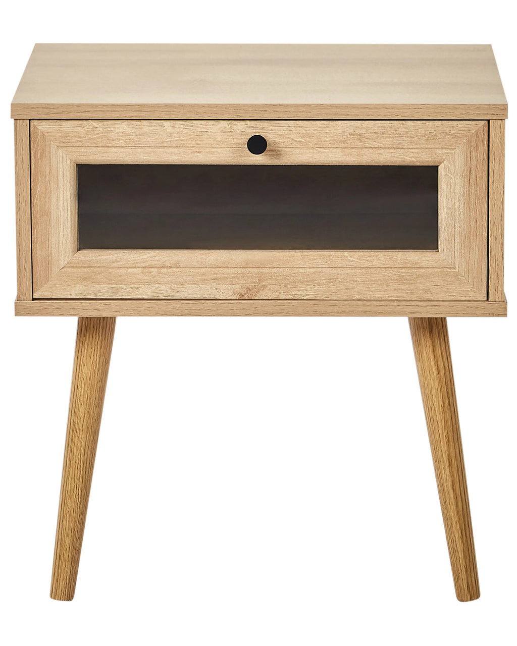 Table de chevet 1 tiroir Marron clair 48x51