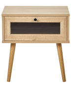 Table de chevet 1 tiroir Marron clair 48x51
