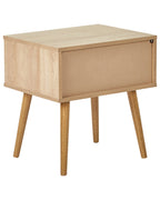 Table de chevet 1 tiroir Marron clair 48x51