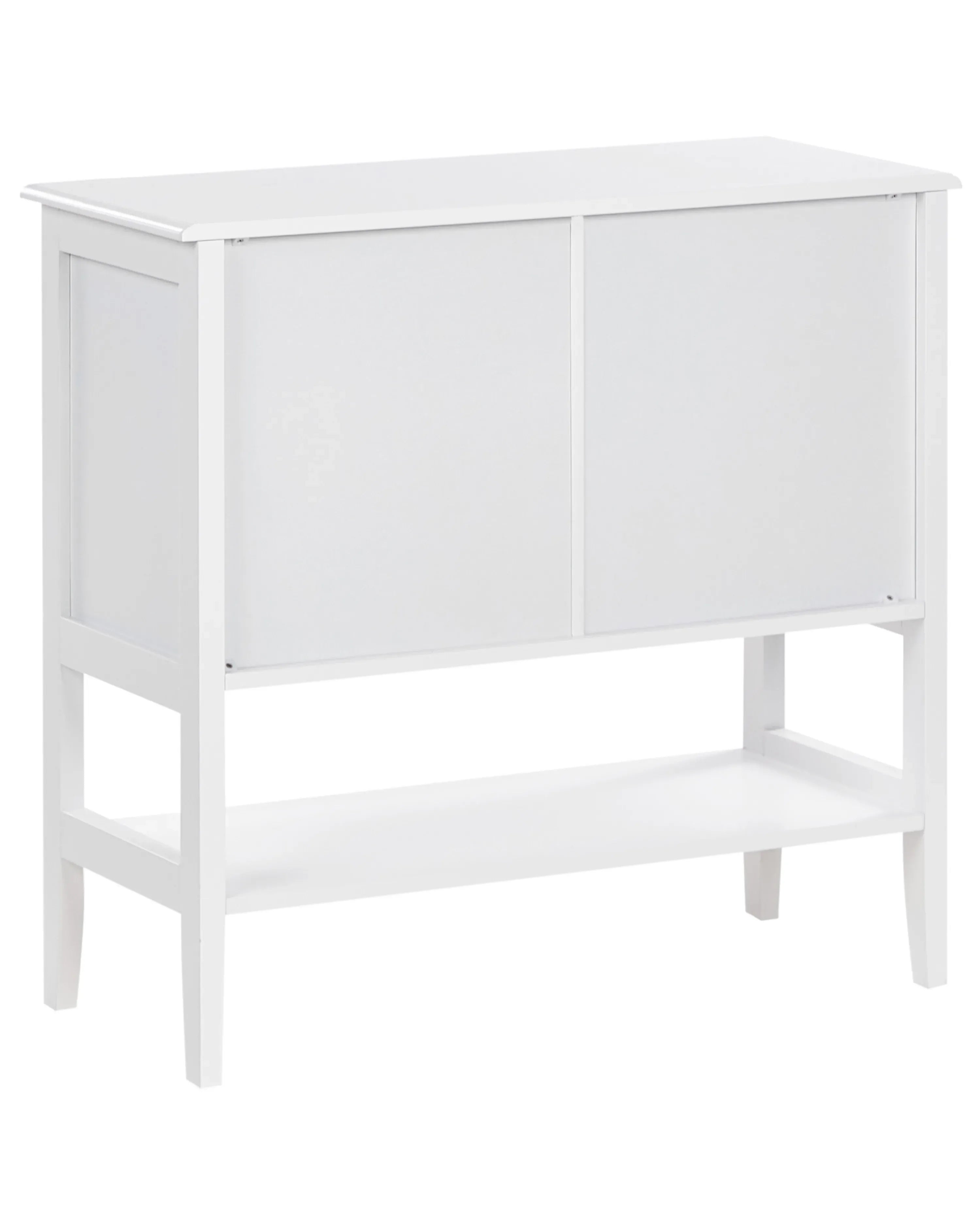 Vitrine en verre avec étagère 80 cm Blanc