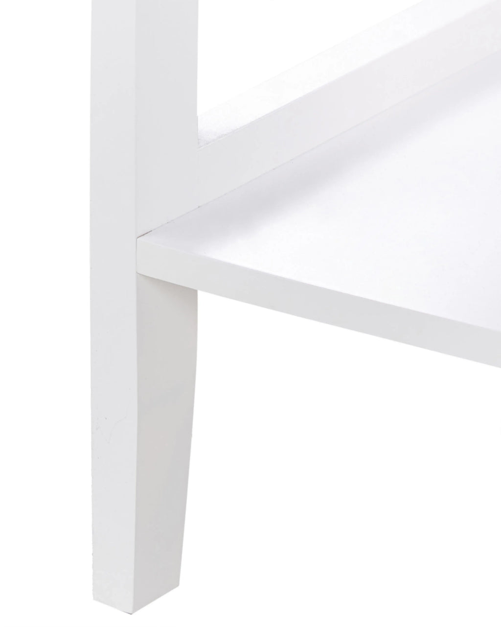 Vitrine en verre avec étagère 80 cm Blanc