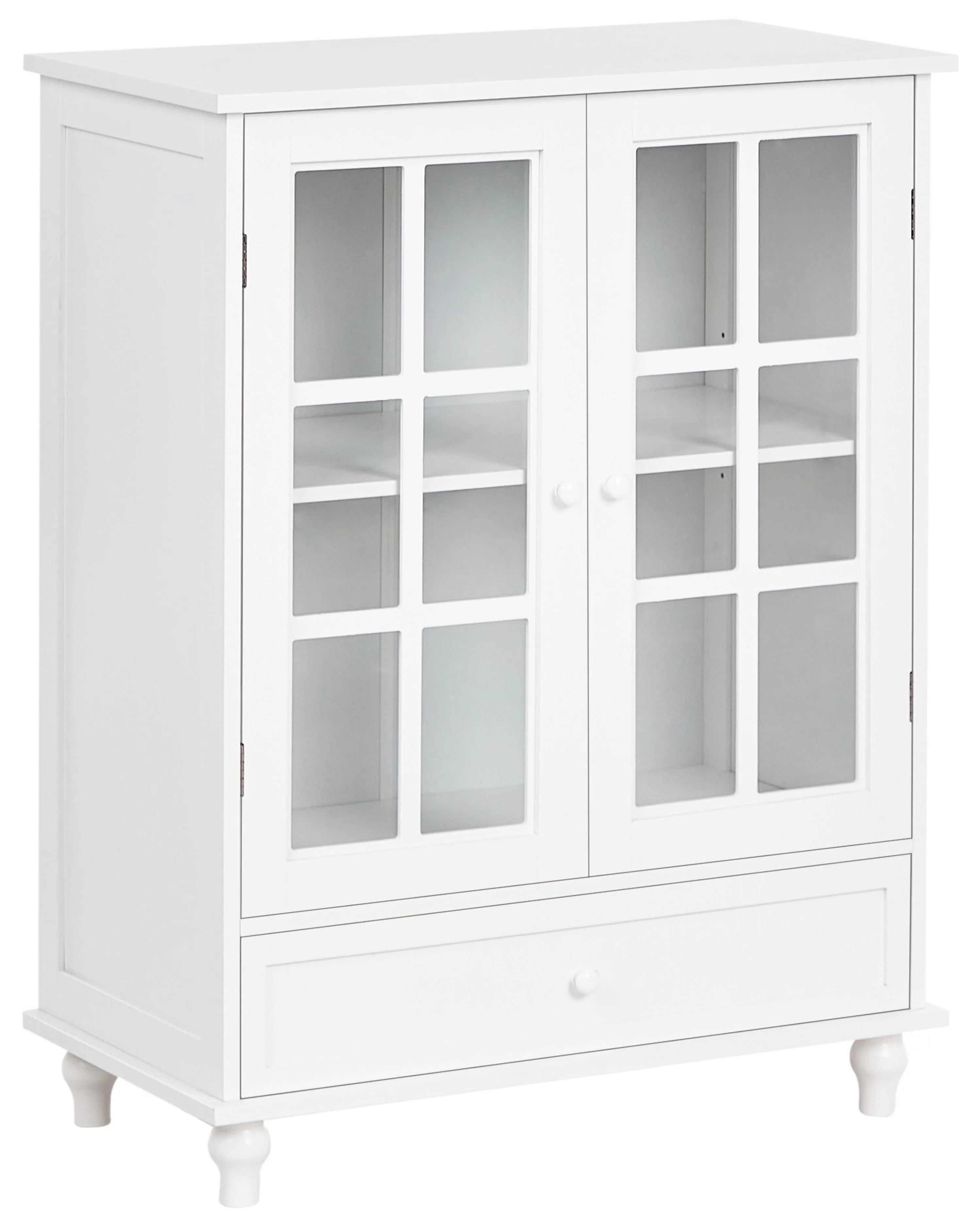 Credenza espositiva in vetro CARLET 71 cm Bianco