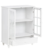 Vitrine d'exposition en verre 71 cm Blanche