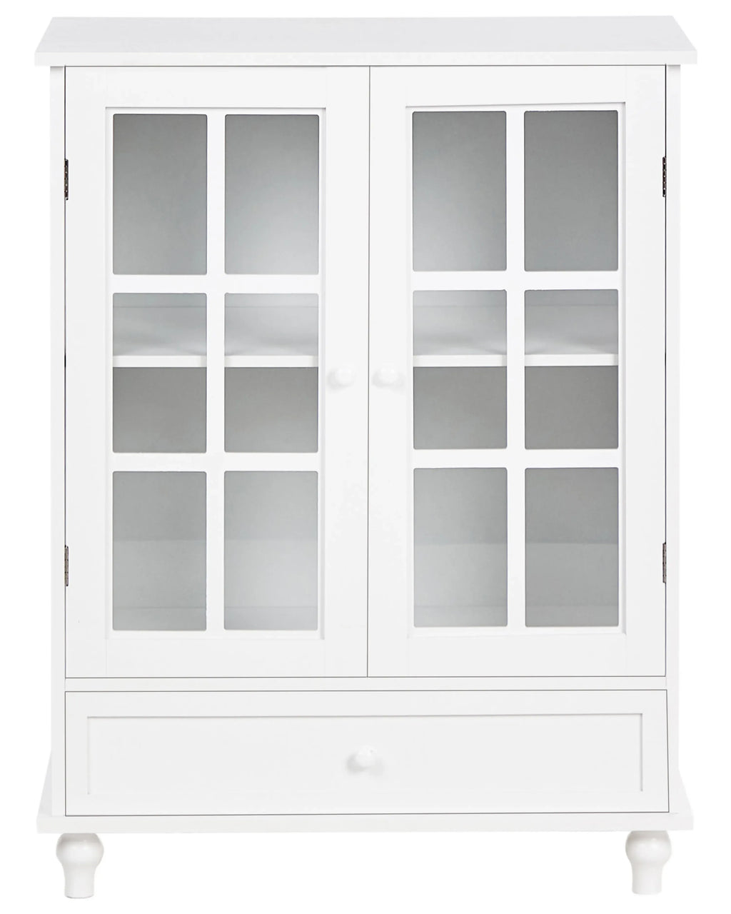 Vitrine d'exposition en verre 71 cm Blanche