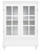Vitrine d'exposition en verre 71 cm Blanche