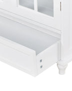 Vitrine d'exposition en verre 71 cm Blanche