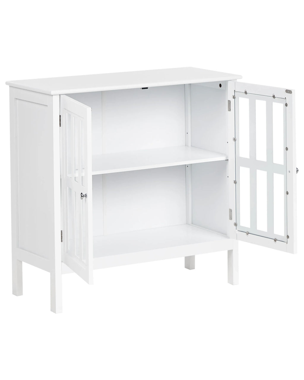 Vitrine en verre 80 cm Blanc