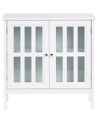 Vitrine en verre 80 cm Blanc