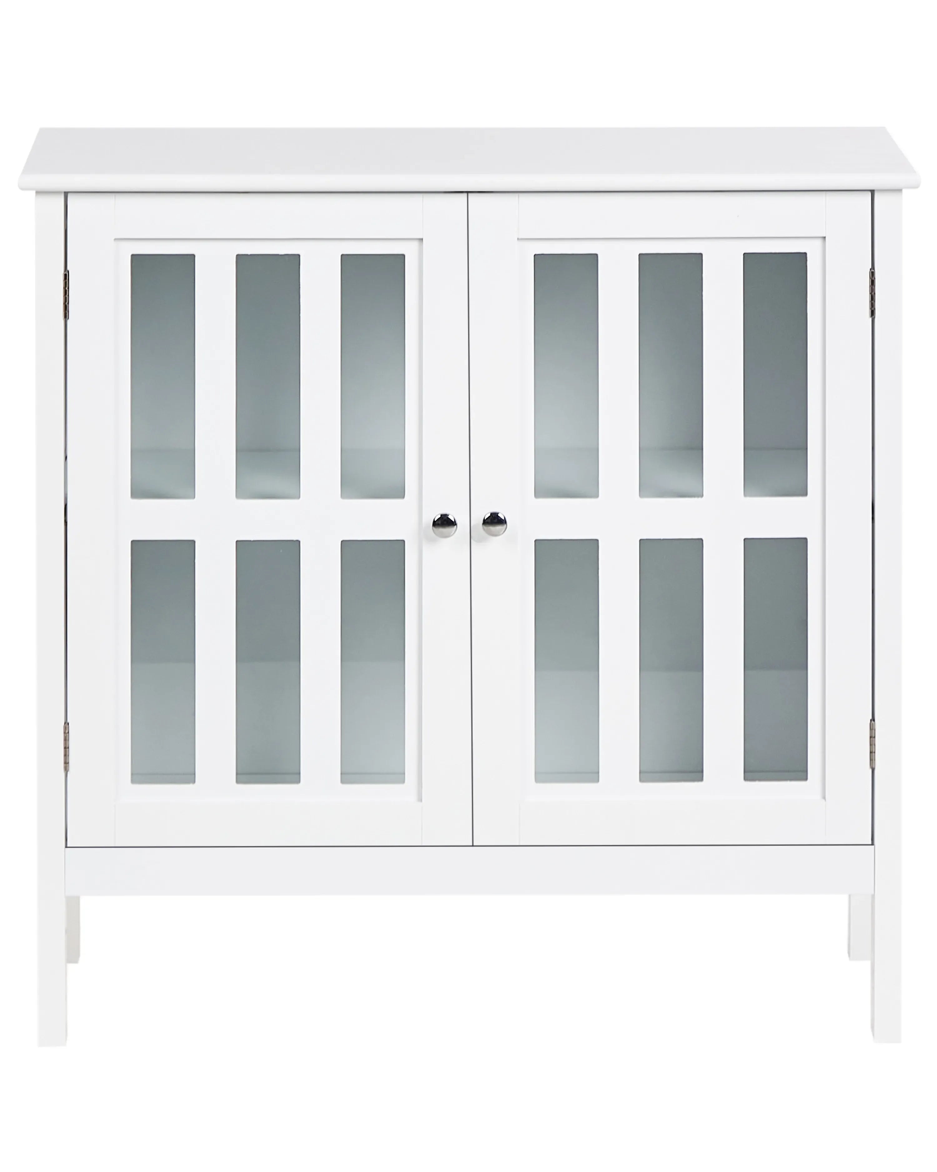Vitrine en verre 80 cm Blanc
