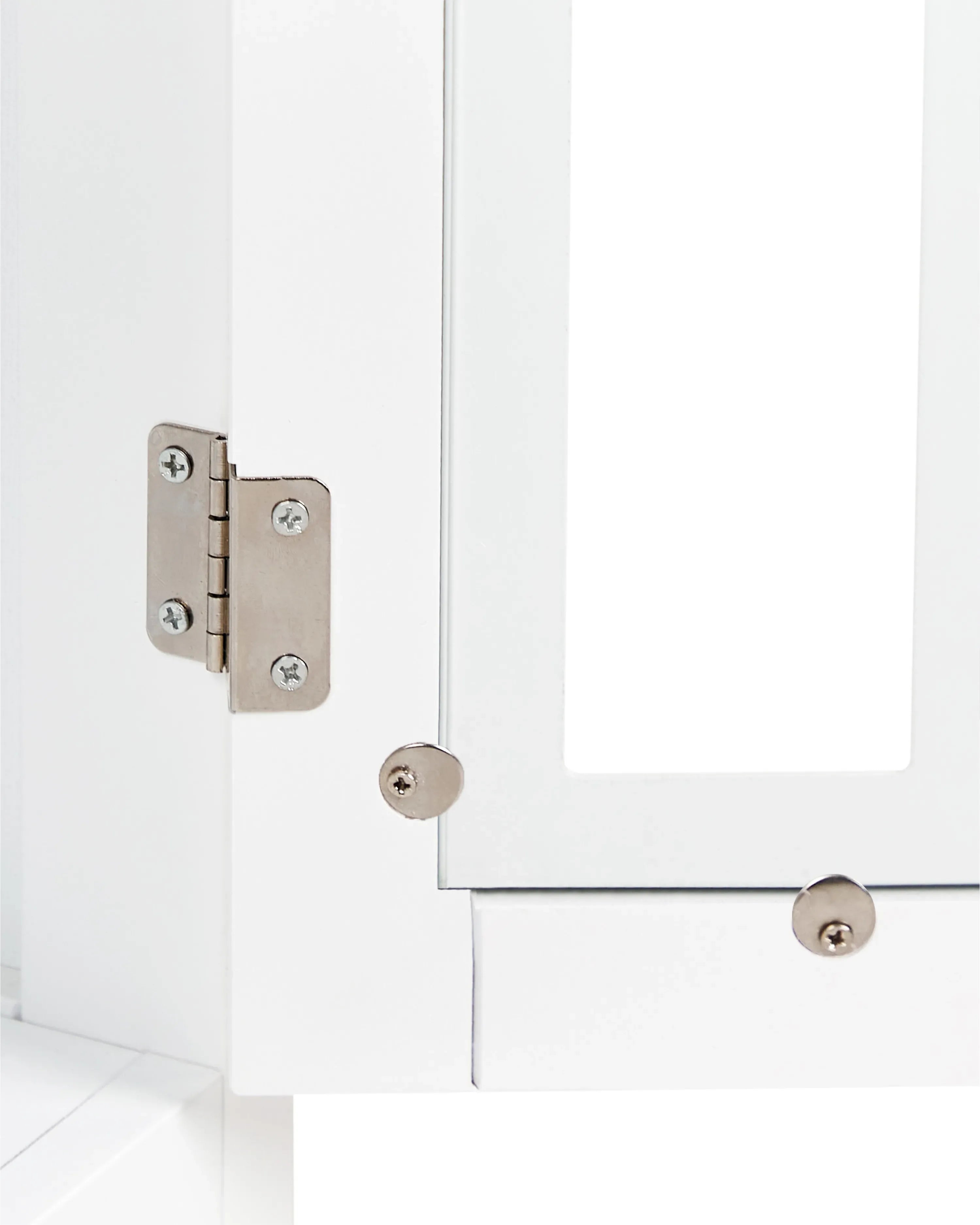 Vitrine en verre 80 cm Blanc