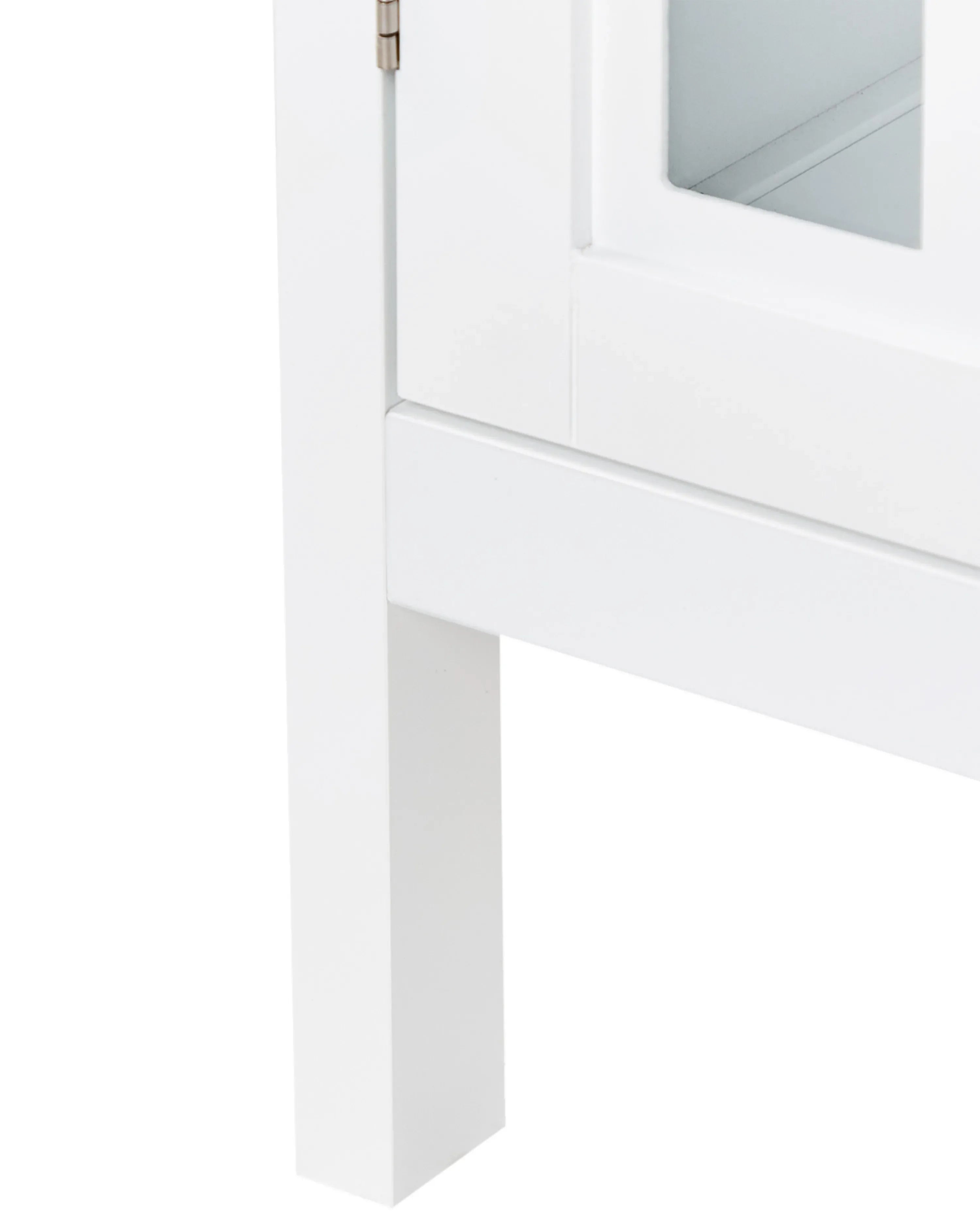Vitrine en verre 80 cm Blanc