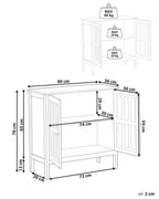 Vitrine en verre 80 cm Blanc