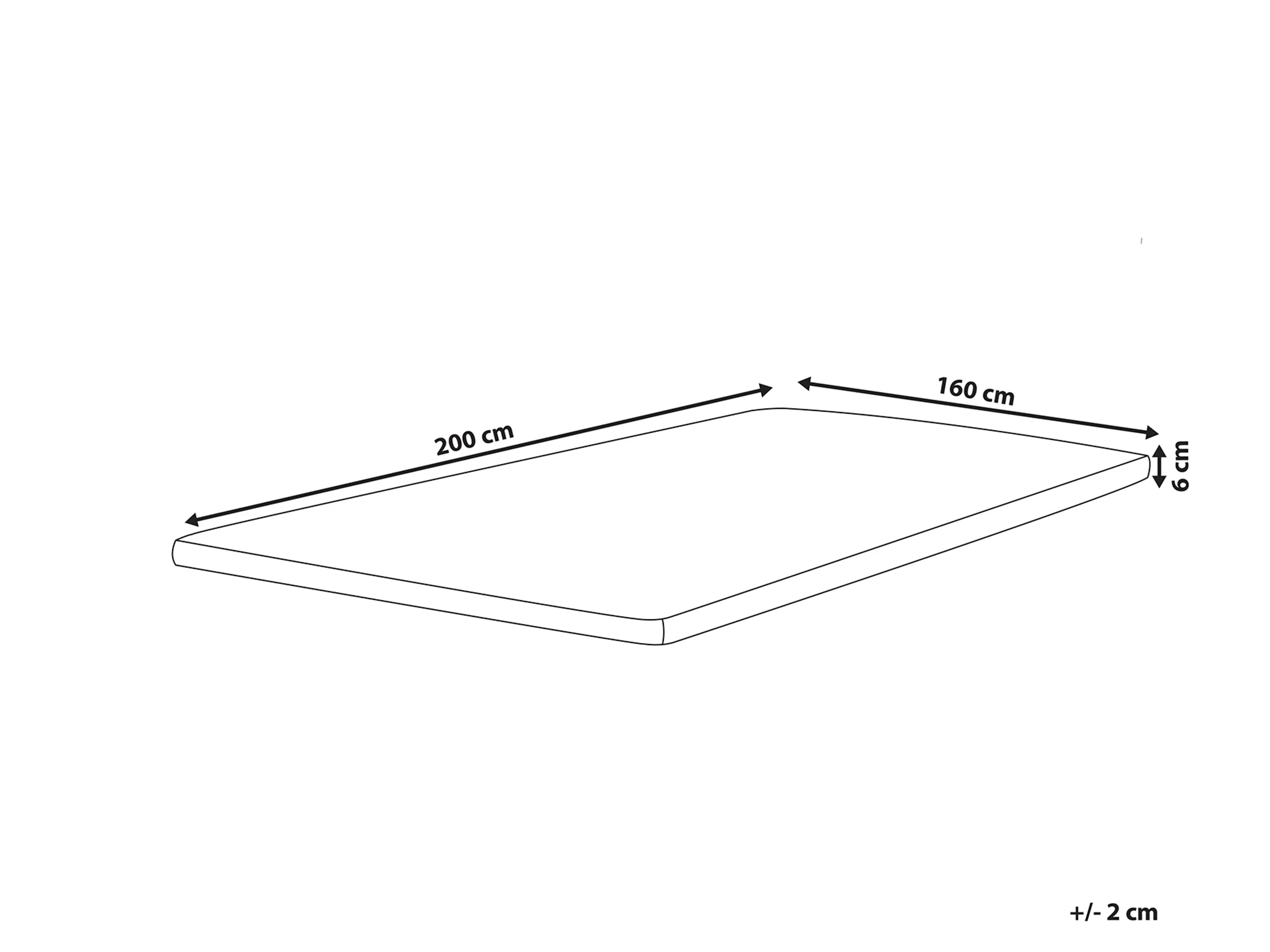 Surmatelas 160x200 cm