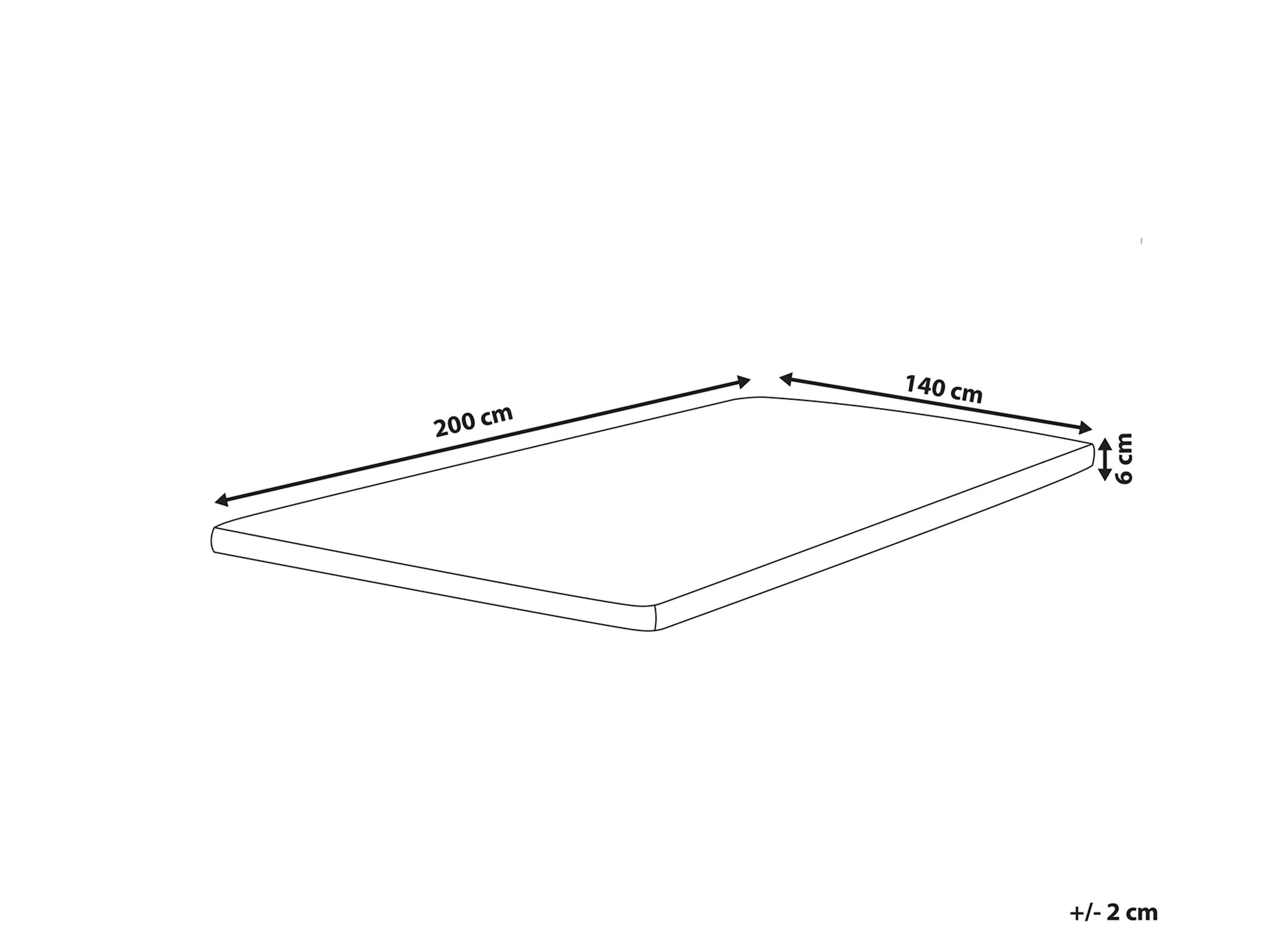 Surmatelas en gel 140x200 cm