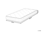 Matelas à ressorts ensachés H3/4 H2/3 80x200 cm