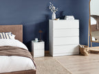 Commode 4 tiroirs Blanc