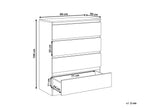 Commode 4 tiroirs Blanc