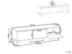 Meuble TV Marrone chiaro 150 cm
