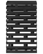 Porte-parapluies en métal noir
