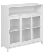 Credenza espositiva in vetro CRABTREE 86 cm Bianco