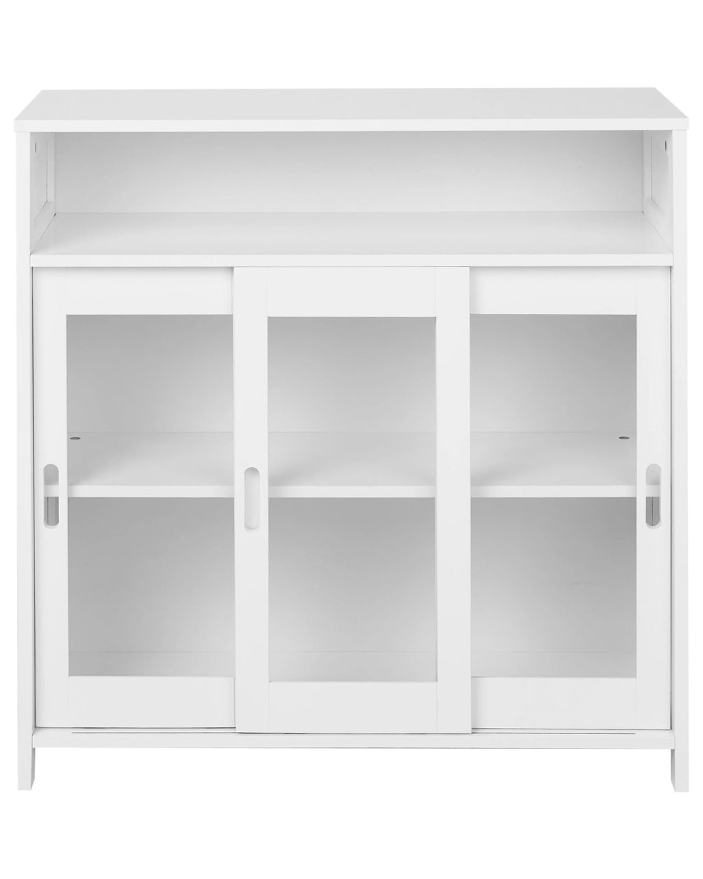 Vitrine d'exposition en verre 86 cm Blanc