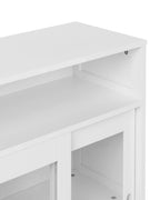 Vitrine d'exposition en verre 86 cm Blanc