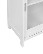 Vitrine d'exposition en verre 86 cm Blanc