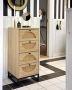 Commode 4 tiroirs Marron clair