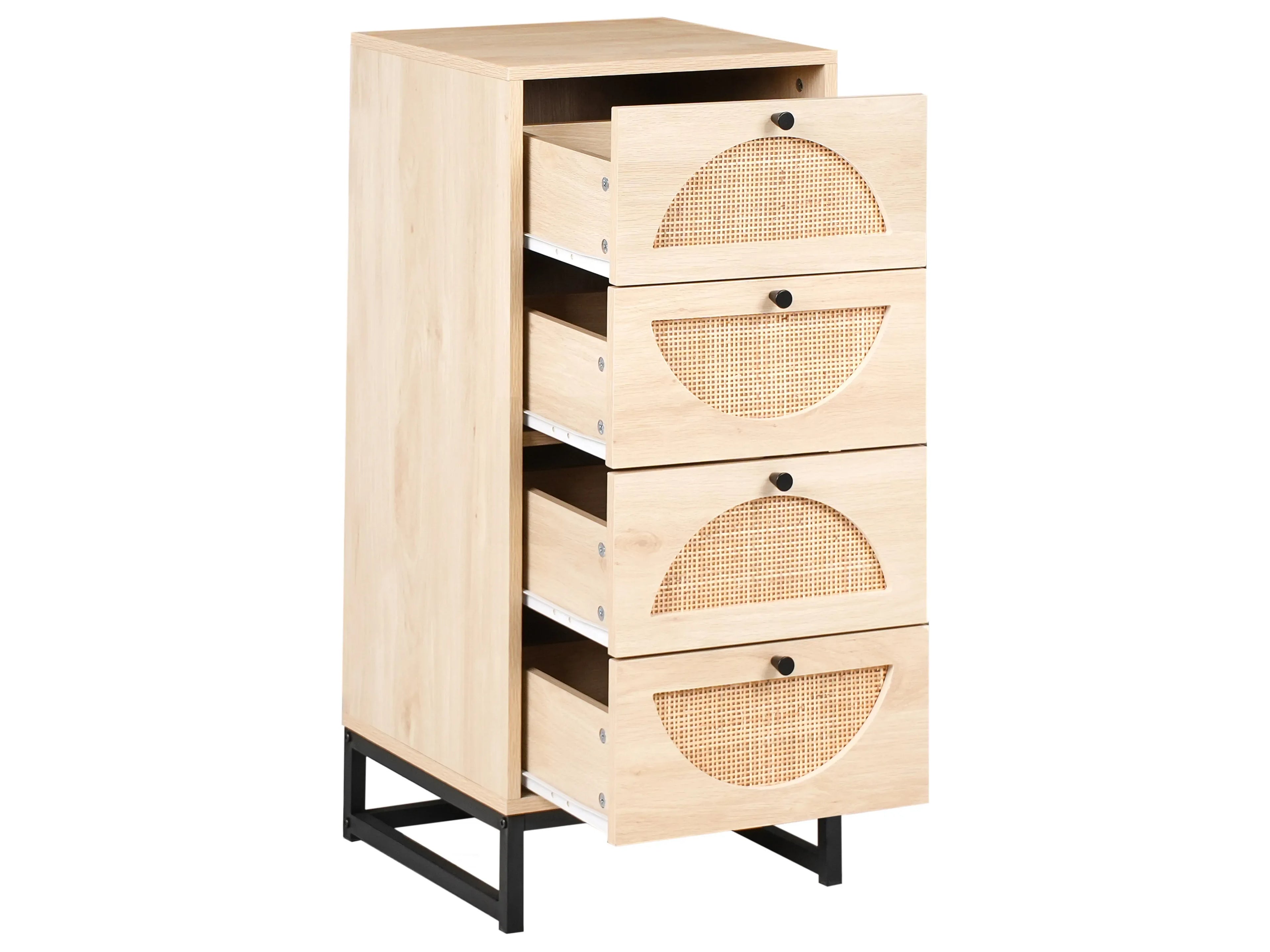 Commode 4 tiroirs Marron clair