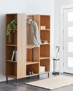Armoire ouverte avec 5 étagères Marron clair
