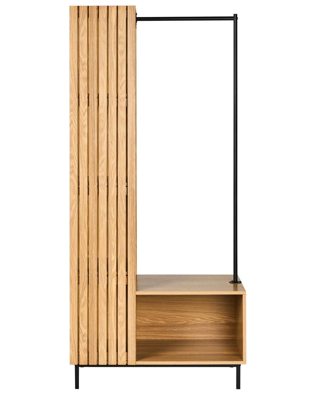 Armoire ouverte avec 5 étagères Marron clair