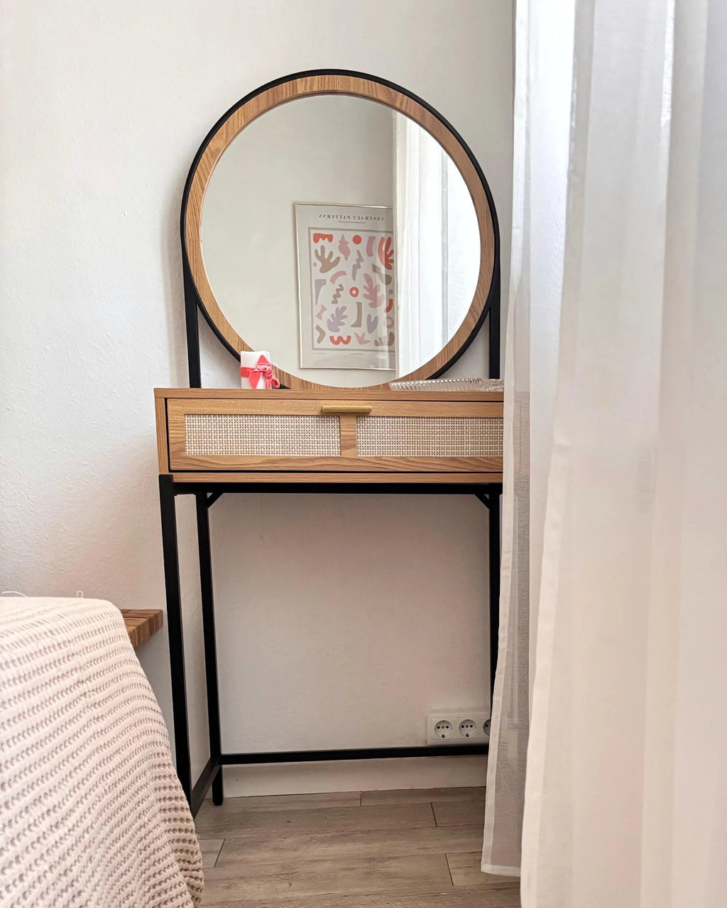 Coiffeuse avec miroir Marron clair