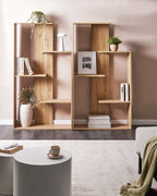 Bibliothèque 3 étagères 163 cm Marron clair