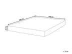 Matelas à ressorts ensachés H3/4 180x200 cm déhoussable