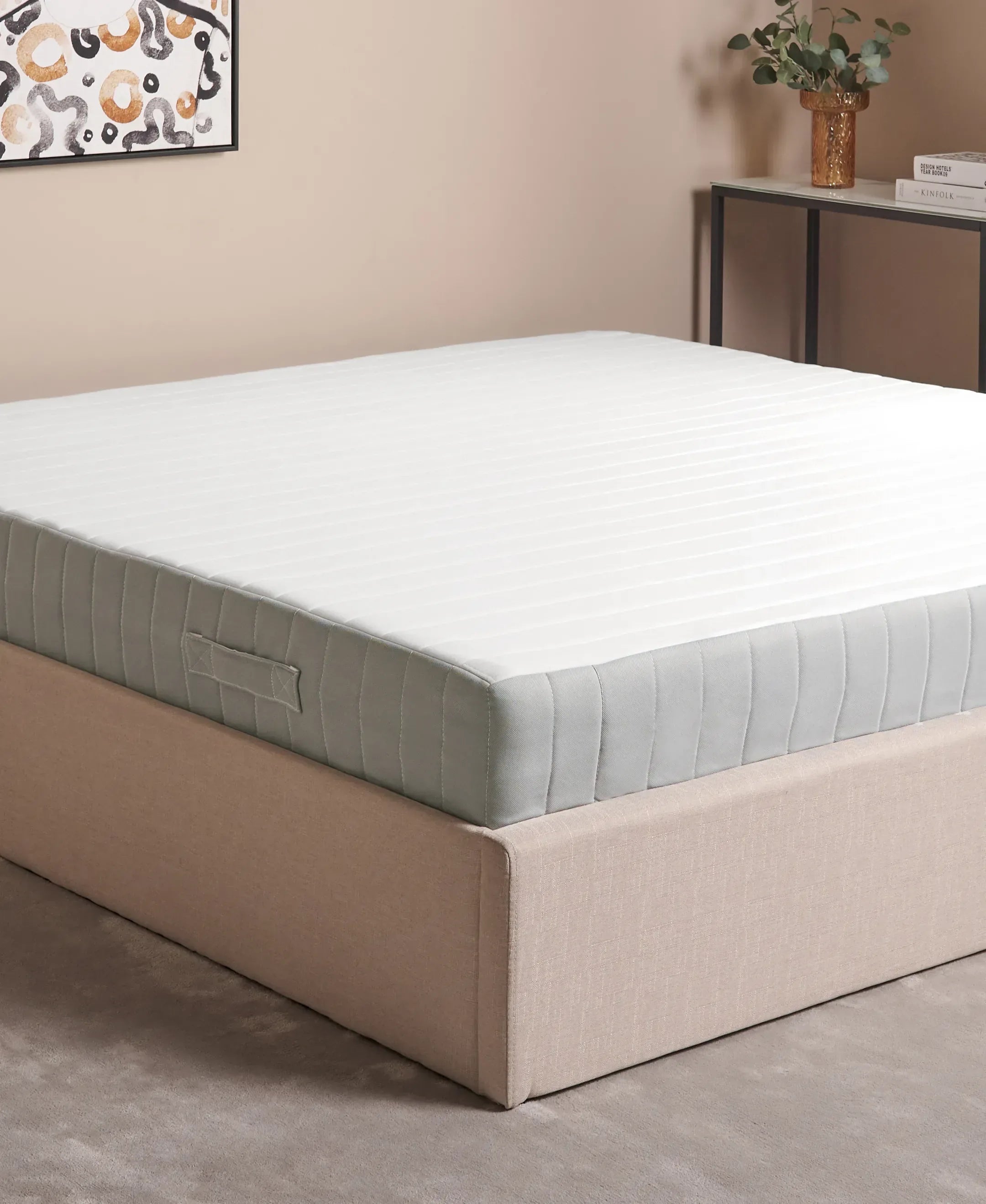 Matelas à ressorts ensachés H3/4 180x200 cm déhoussable