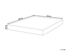 Matelas à ressorts ensachés en latex H3/4 160x200 cm déhoussable