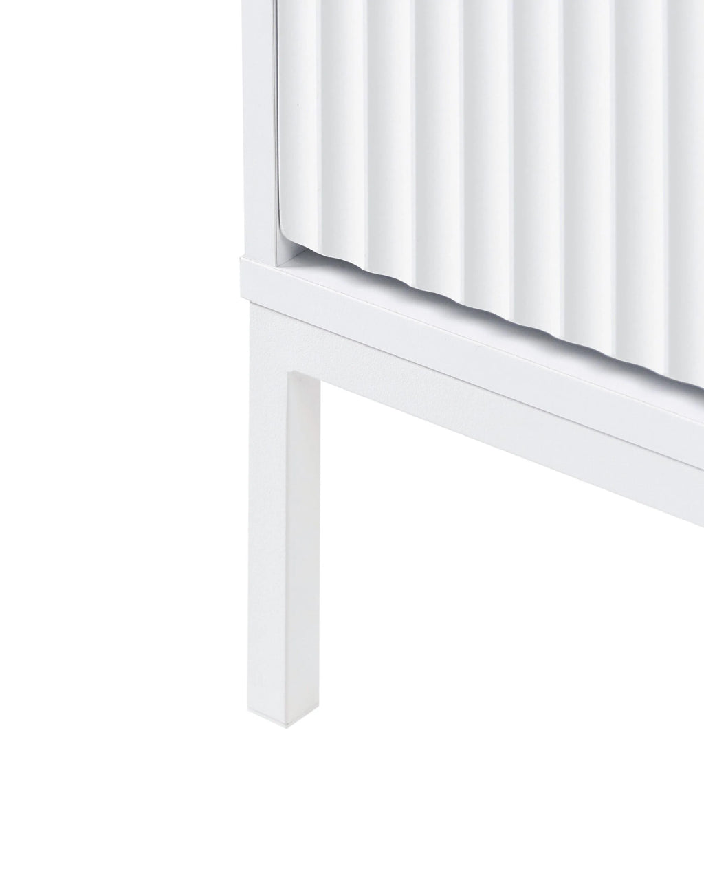 Table de chevet 2 tiroirs Blanc