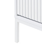 Table de chevet 2 tiroirs Blanc