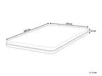 Matelas en mousse Fermeté moyenne H2/3 120x200 cm