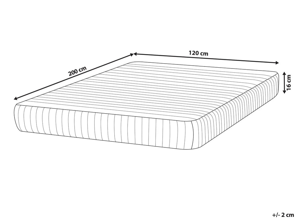 Matelas à ressorts ensachés Haute fermeté H3/4 120x200 cm