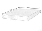 Matelas ressorts ensachés et mousse à mémoire de forme Dureté élevée H3/4 120x200 cm